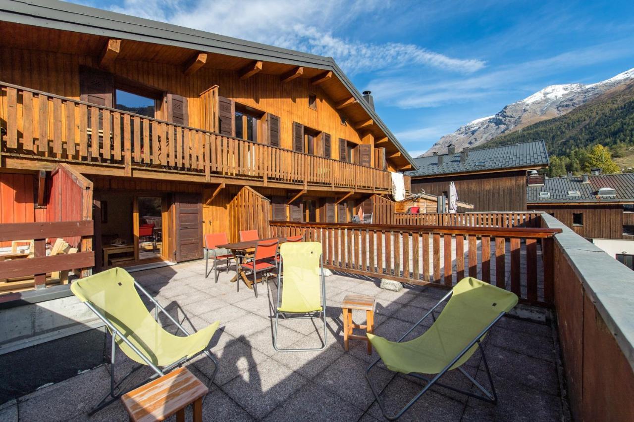 Fleurs Et Neige Appartement Lanslevillard Buitenkant foto